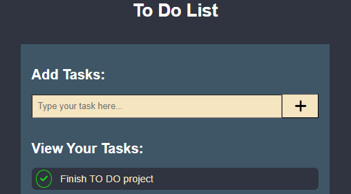 To Do List